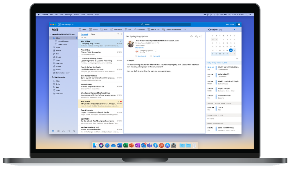 outlook for mac see people